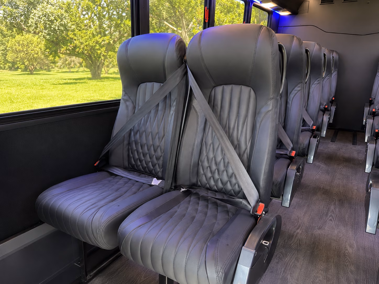 gaithersburg 15 passenger minibus interior