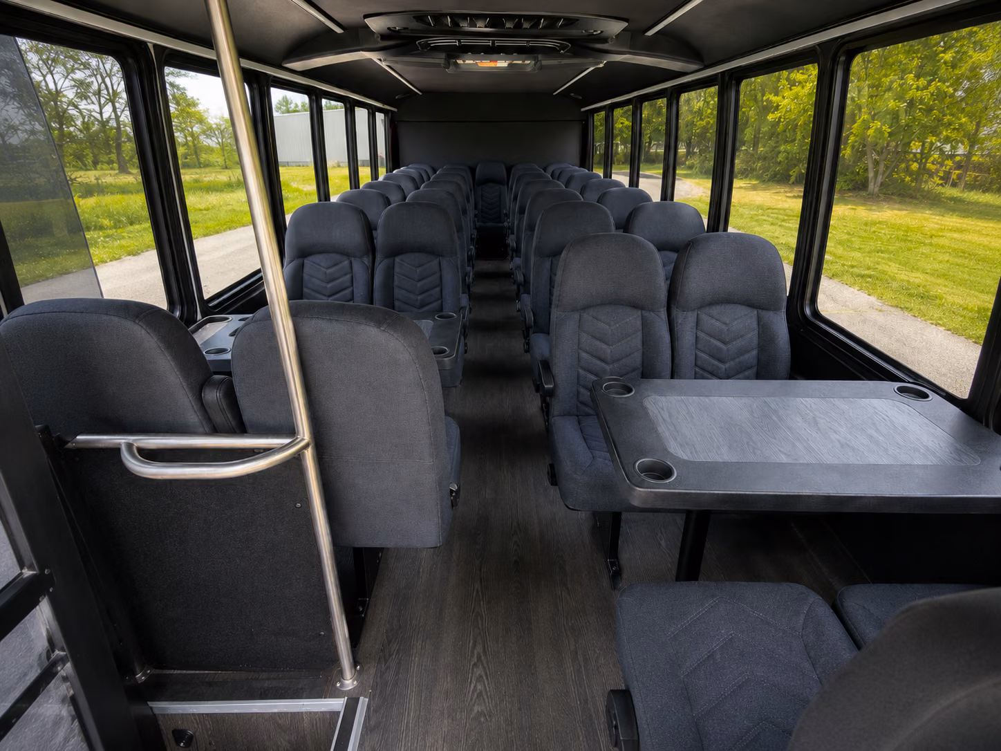 gaithersburg 18 passenger minibus interior