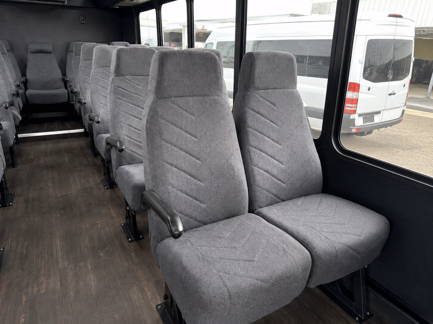 gaithersburg 20 passenger minibus inside