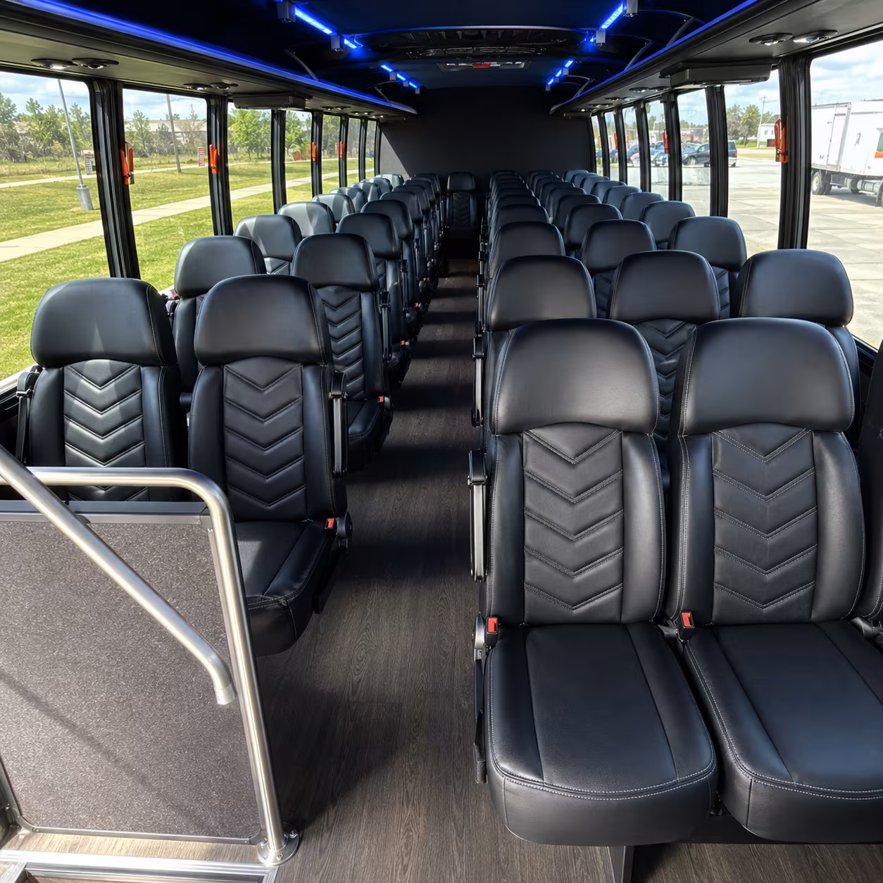 gaithersburg 25 passenger minibus inside