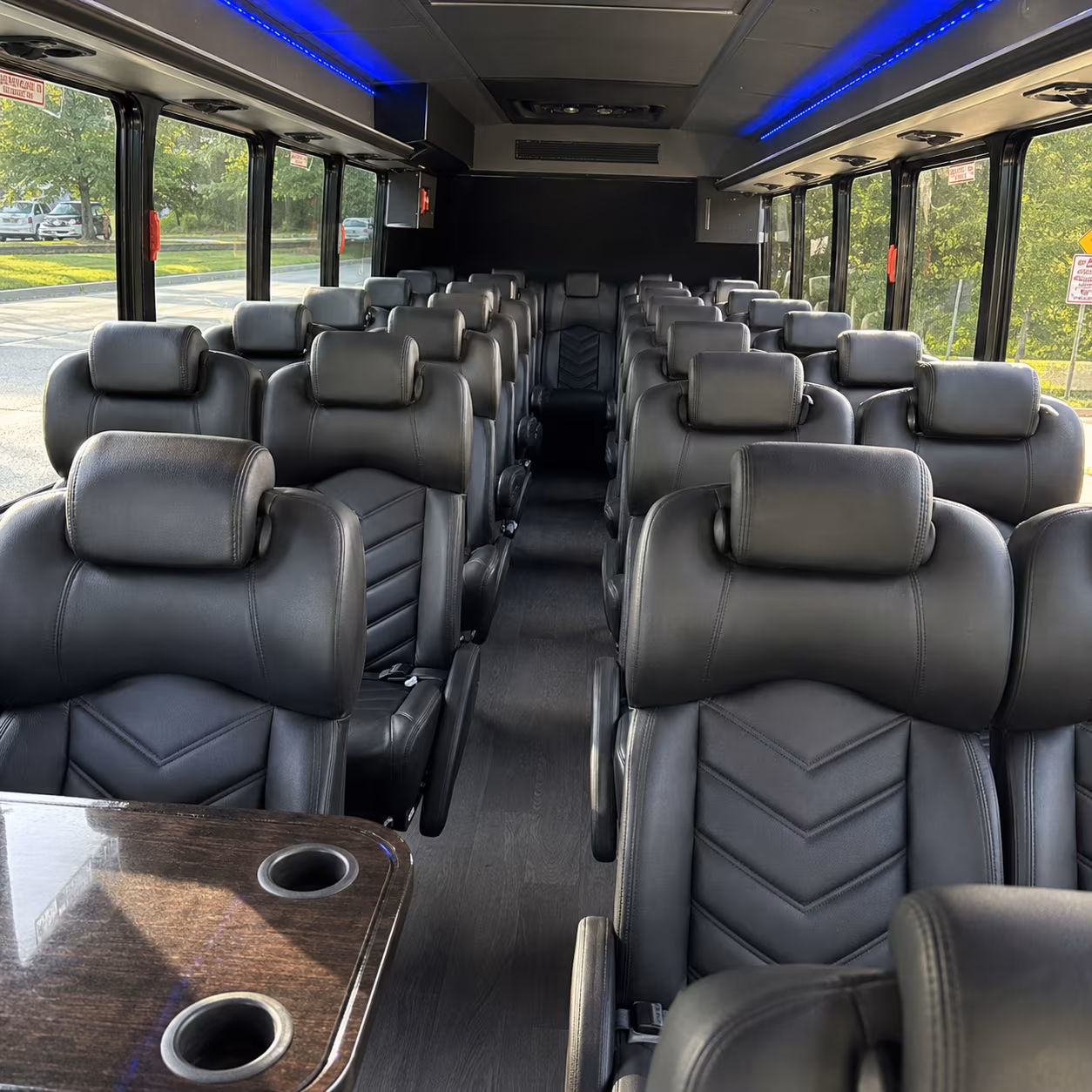 gaithersburg 25 passenger minibus interior