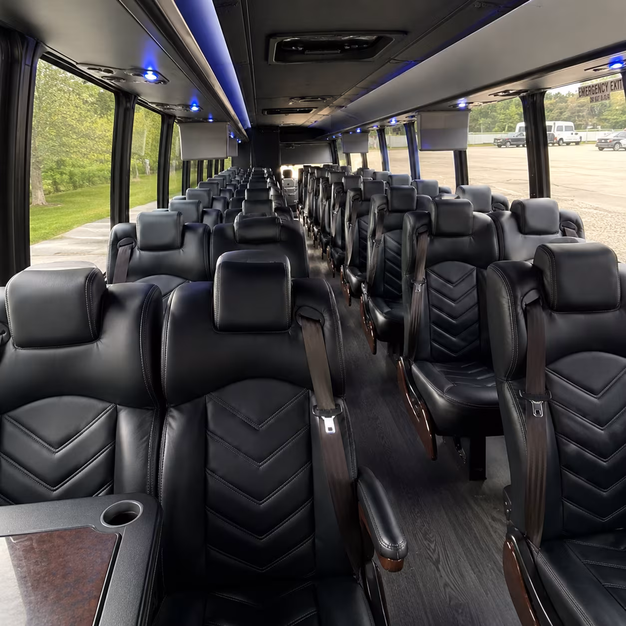 gaithersburg 30 passenger minibus inside