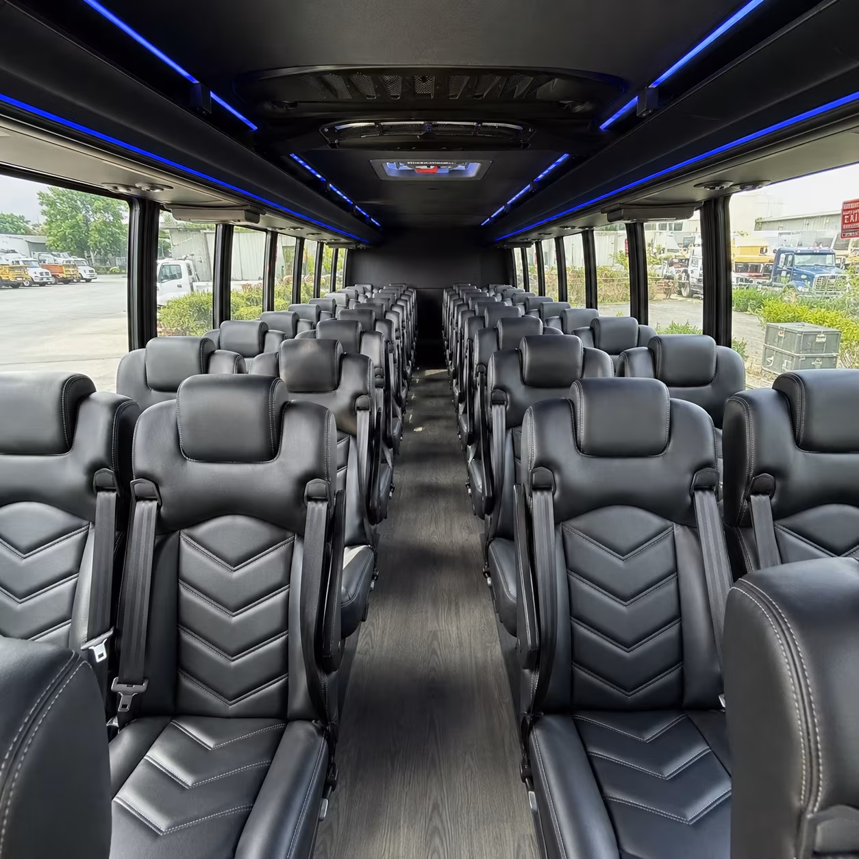 gaithersburg 30 passenger minibus interior