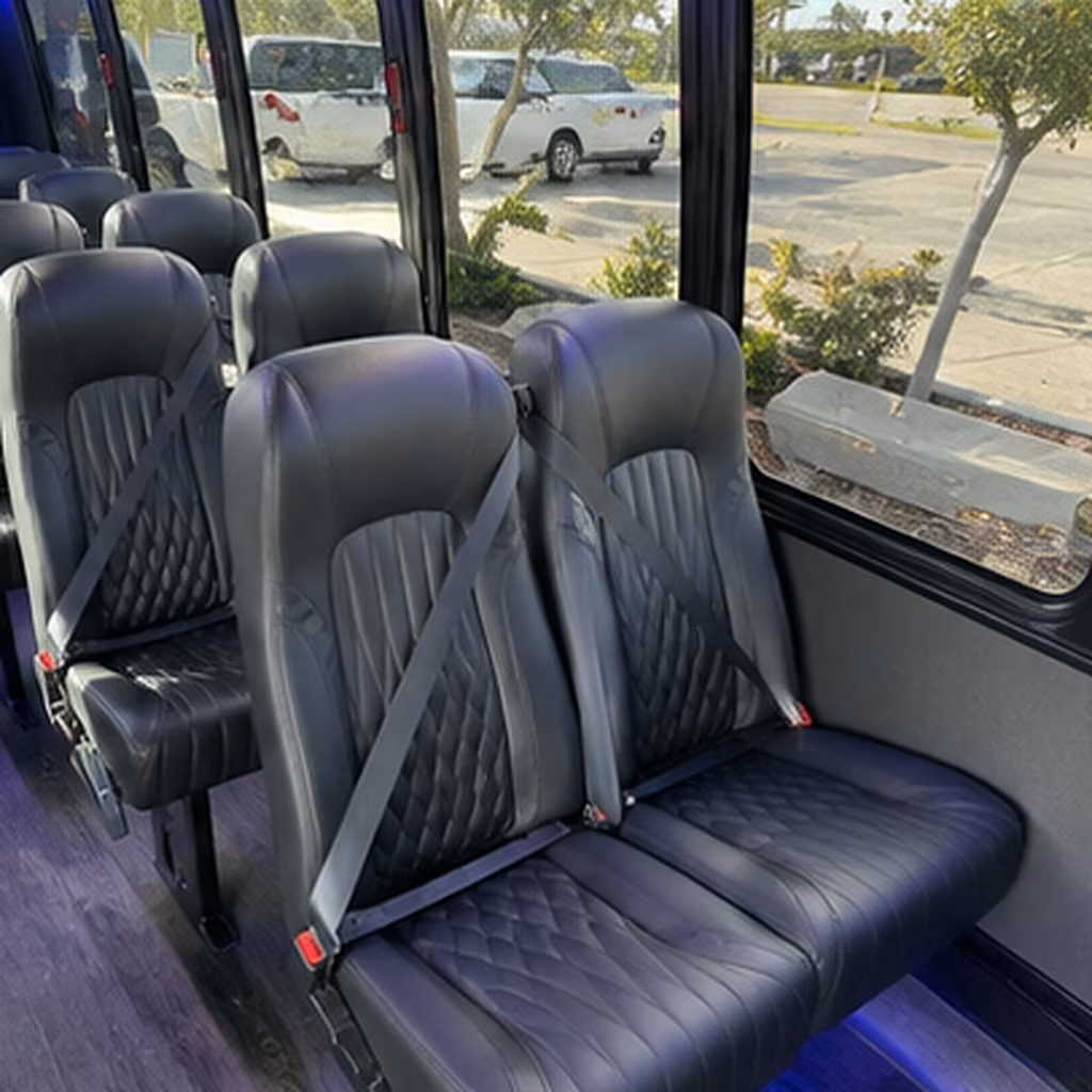 gaithersburg 35 passenger minibus interior