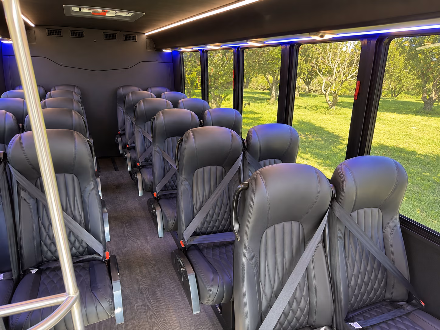 gaithersburg concert transportation onboard seating