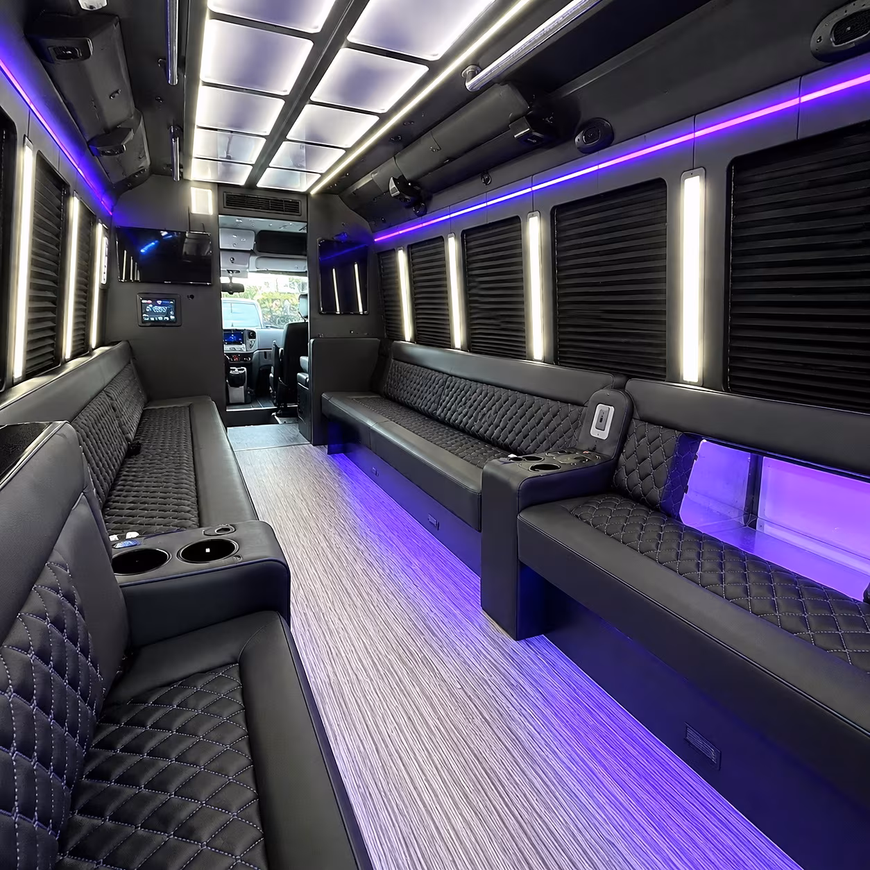gaithersburg party bus interior