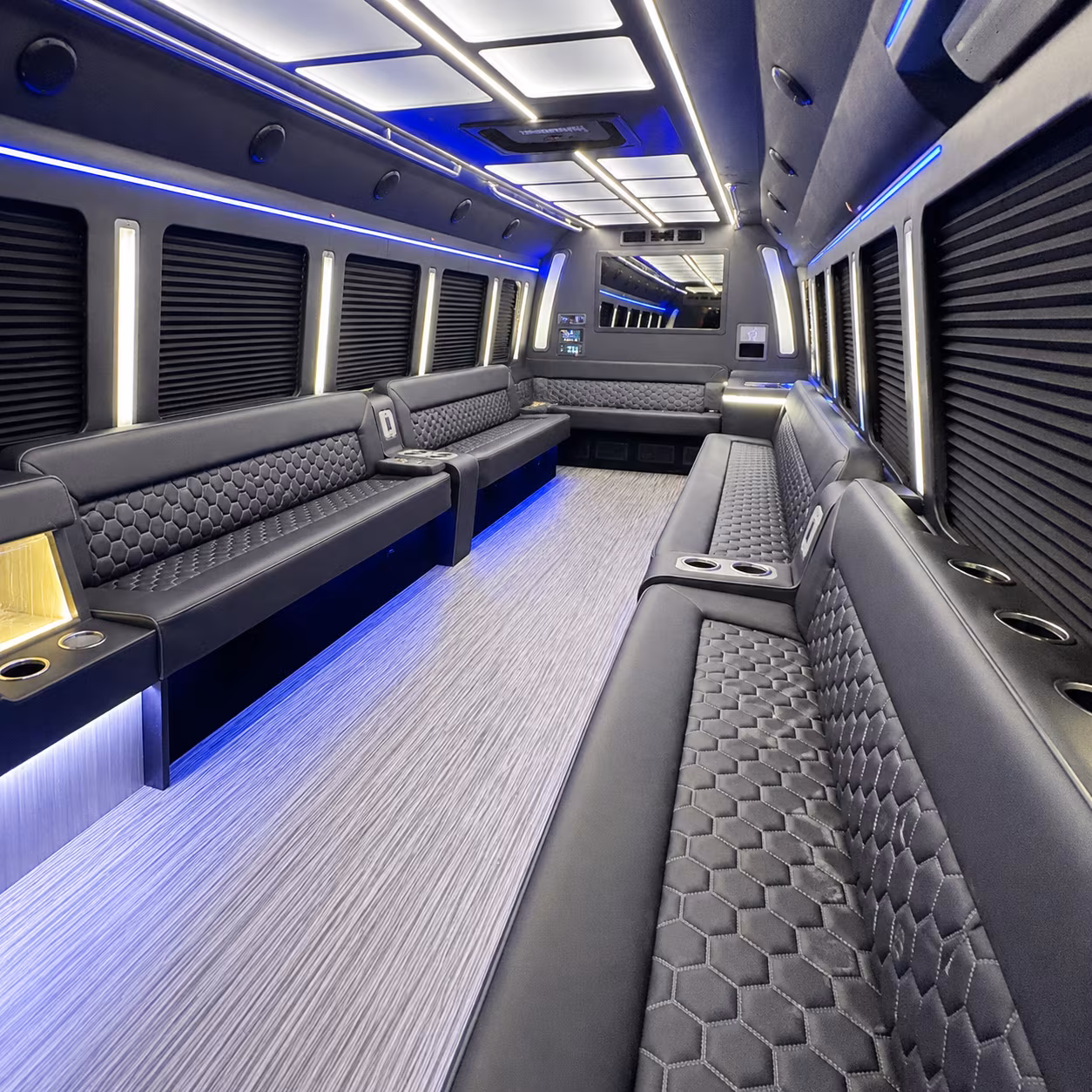 gaithersburg party bus rental interior