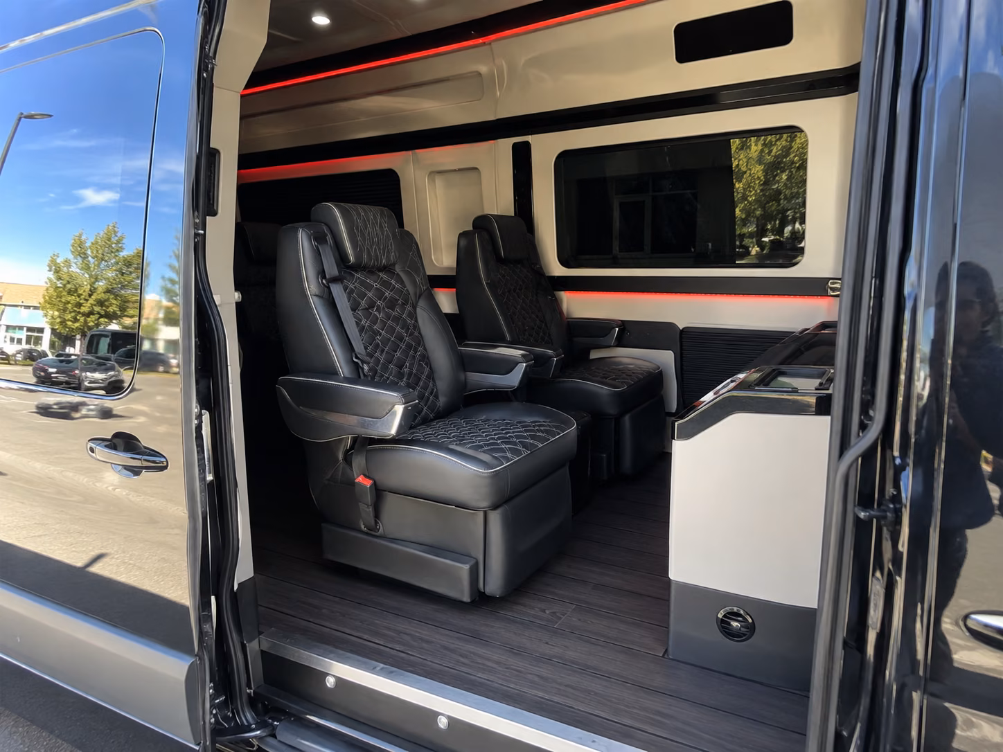 gaithersburg prom transportation onboard seating