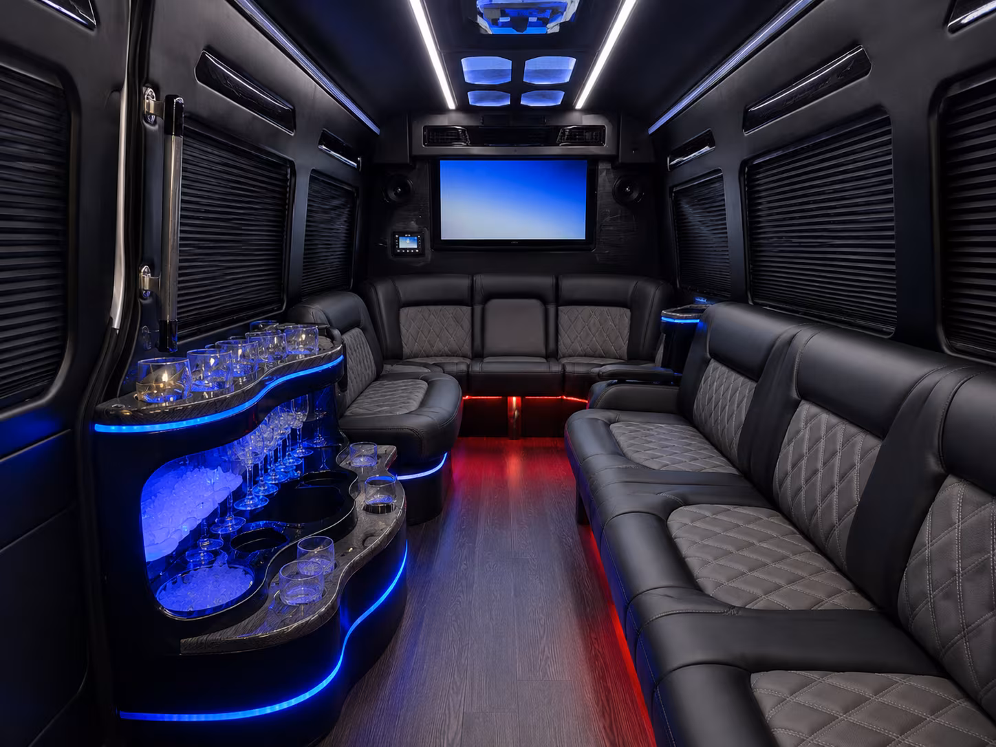 gaithersburg sprinter limousine inside